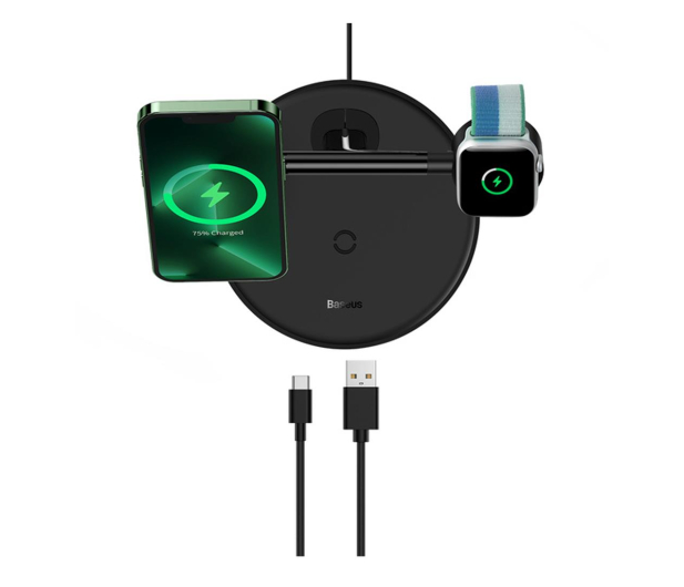 BASEUS Ładowarka Indukcyjna Stojak 3w1 15W MagSafe - 1234382 - zdjęcie 6
